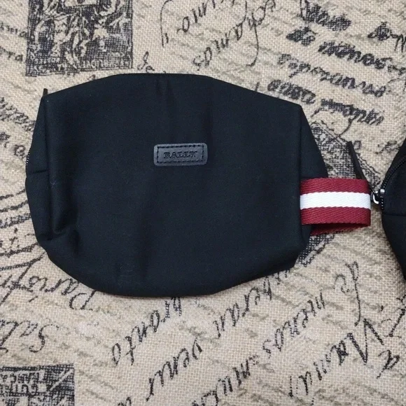 Bally Swiss Toiletry Cosmetics Make Bag Pouch Lot of 2 - Picture 2 of 14